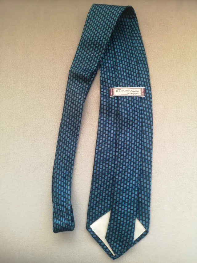 Corbata Emidio Tucci Seda Azul Teal