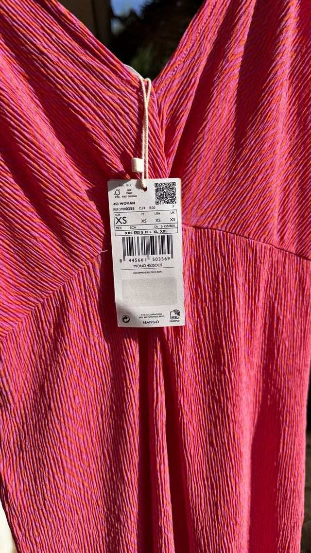 Macacão curto Mango XS novo