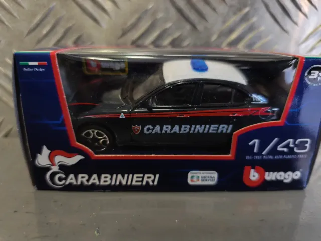 Modellino Auto Carabinieri Burago Scala 1:43