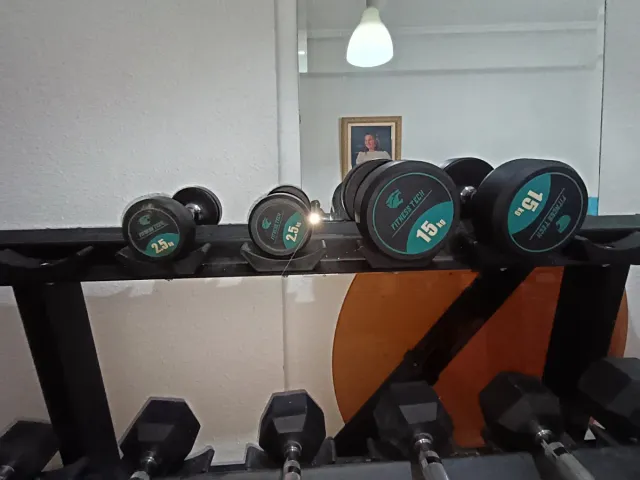 Rack Mancuernas Hexagonales y Redondas