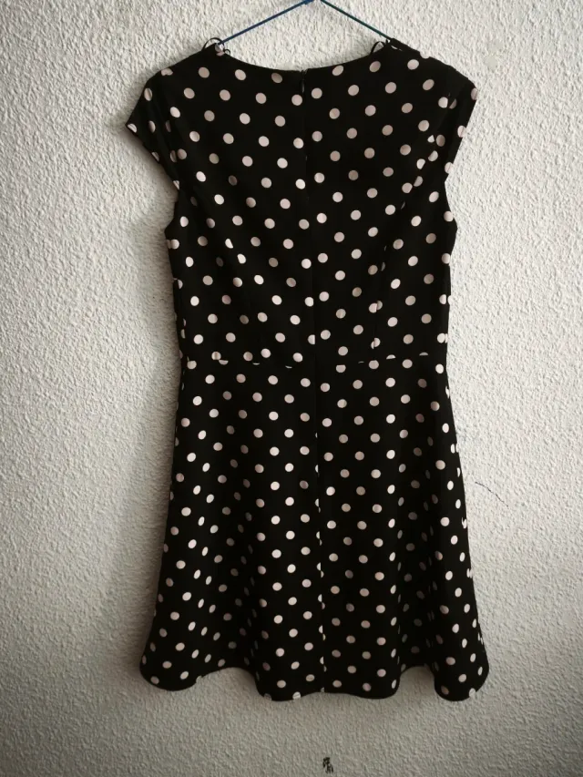 Vestido tintoretto lunares negro/blanco Talla S