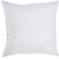 Almofada decorativa com folhas azuis