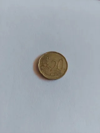Moneda 20 céntimos Italia 2002