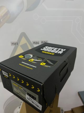 Zapato seguridad jogger puntera acero gris/blanco