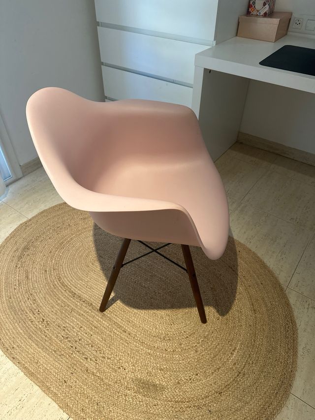 Silla Sklum Rosa Madera y Plástico