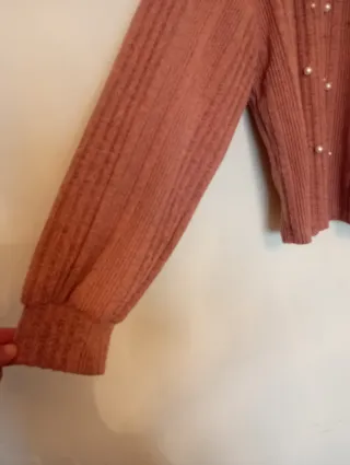 Jersey Shein perlas rosa talla única