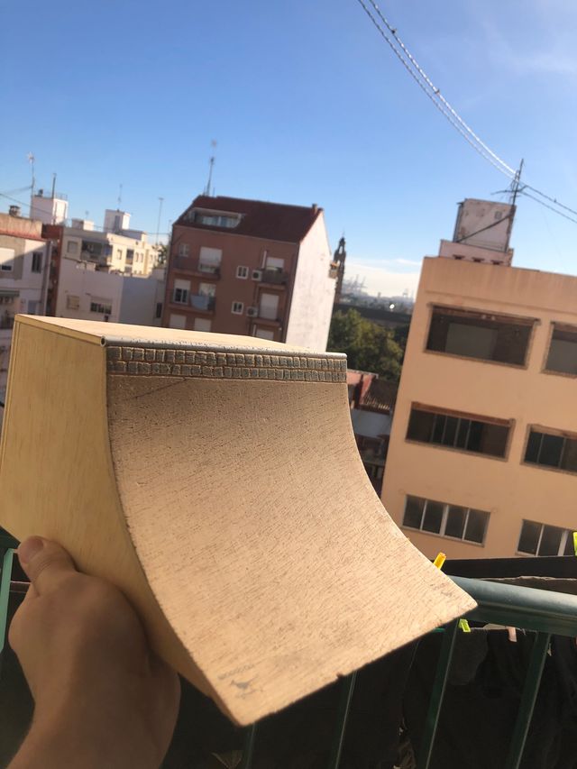 Quarterpipe grande para finger skate