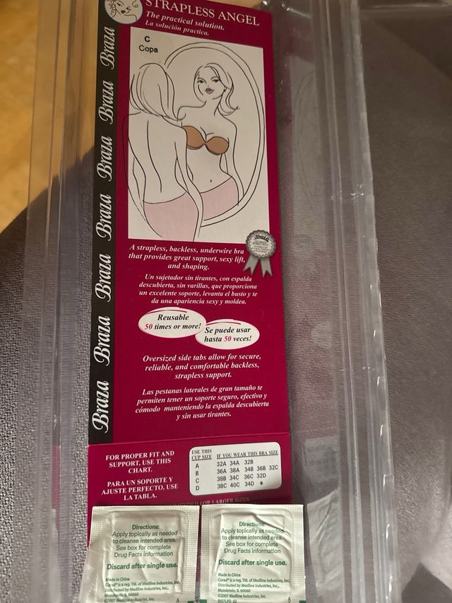 Sujetador Nude sin Tirantes, con adhesivos