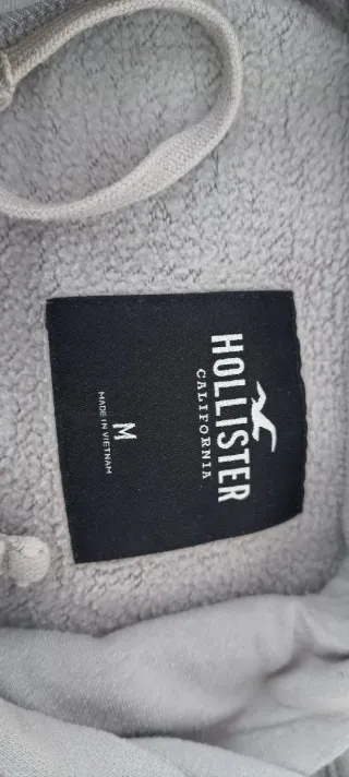 Sudadera con capucha Hollister Gris Hombre