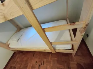 Litera Lufe de madera natural