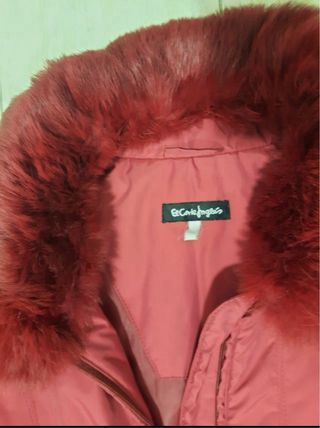 Trenca El Corte Inglés Talla 46 Roja