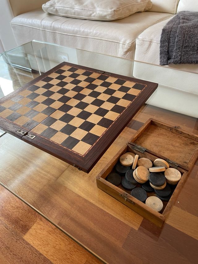 Juego de damas de colección