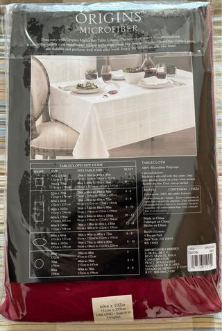 Tovaglia Origins Microfiber 152x259cm