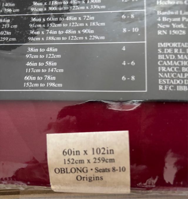 Tovaglia Origins Microfiber 152x259cm