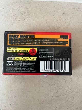 Fita JVC VHS EC-45 SX Alta Energia