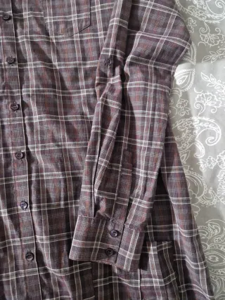 Camicia lunga donna a quadri