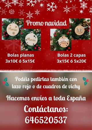 Bolas Navidad Personalizadas