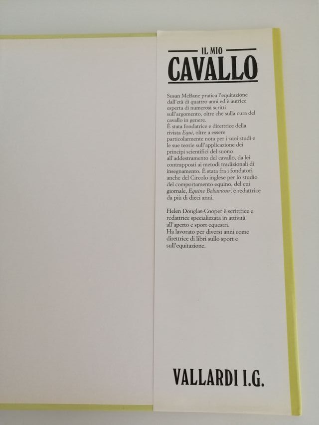 Il mio cavallo – Susan McBane (Vallardi, 1995)