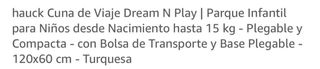 Cuna de viaje Hauck Dream n Play