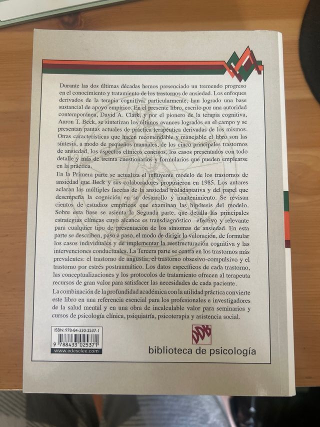 Terapia cognitiva para trastornos de ansiedad
