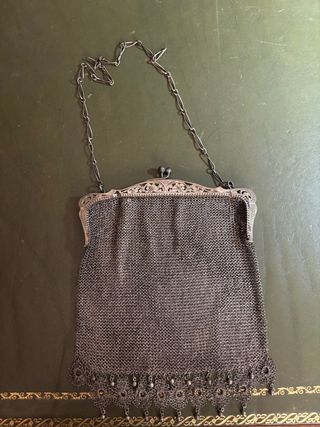 Bolso malla plata Época S.XIX