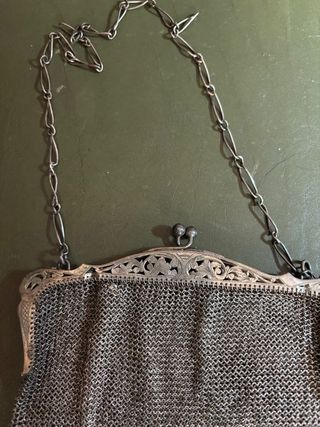 Bolso malla plata Época S.XIX