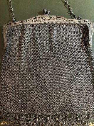 Bolso malla plata Época S.XIX