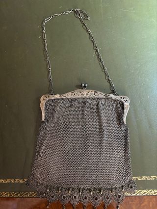 Bolso malla plata Época S.XIX