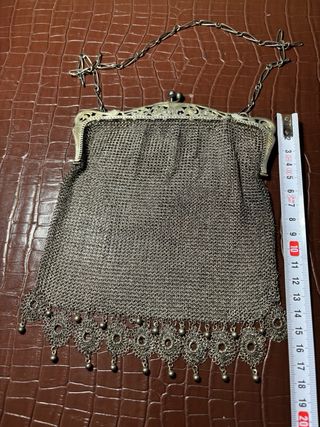 Bolso malla plata Época S.XIX