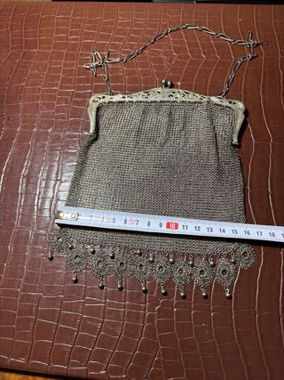Bolso malla plata Época S.XIX