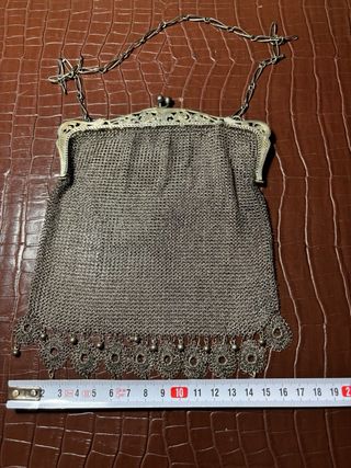 Bolso malla plata Época S.XIX