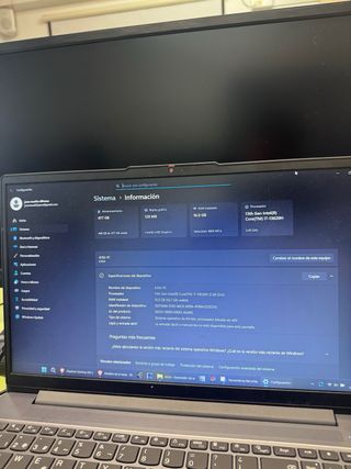 Portátil Lenovo Gris/Plateado