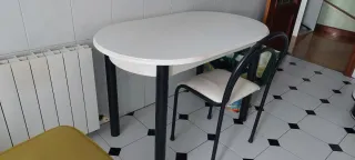 Mesa de cocina extensible 120-160 cm