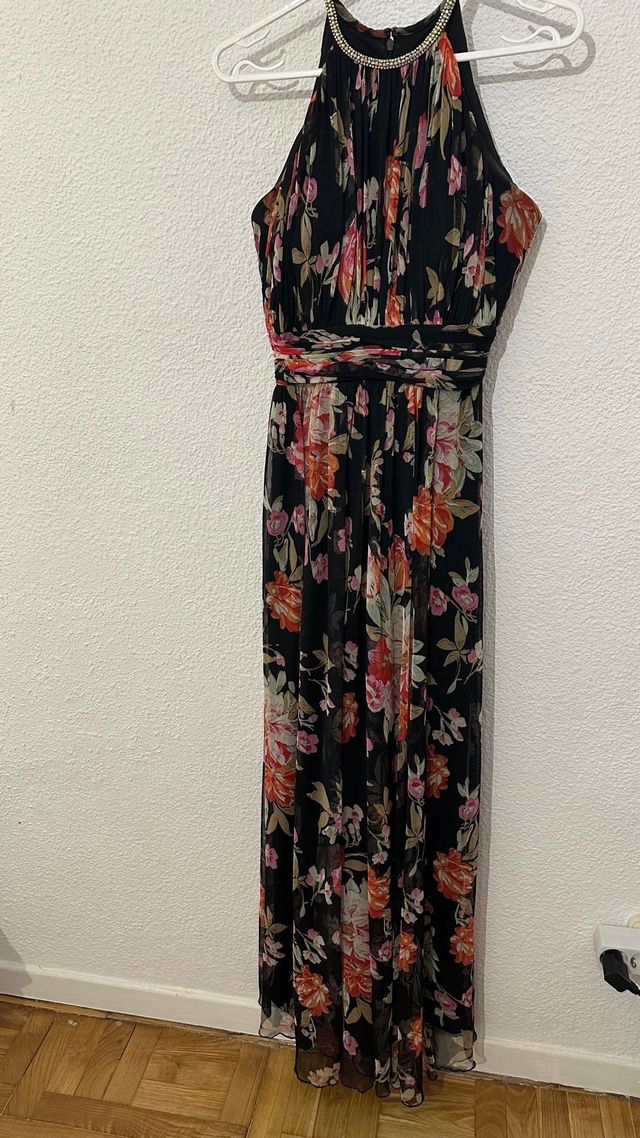Vestido largo floral talla S