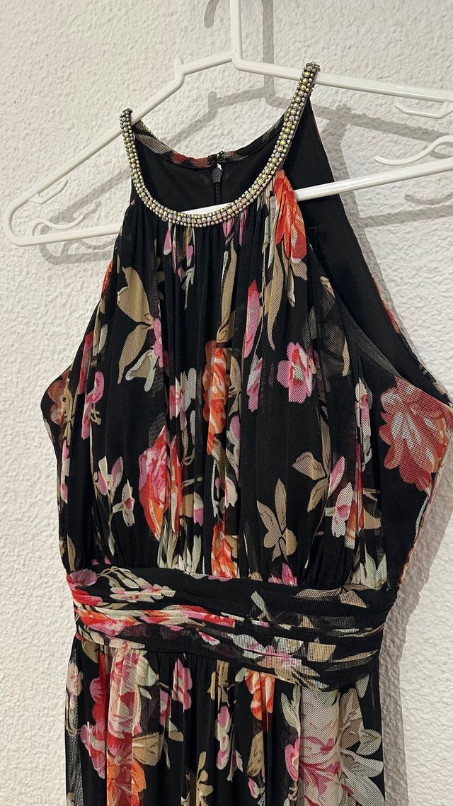Vestido largo floral talla S