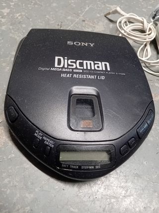 Lettore CD Sony Discman e Cuffie Bianche