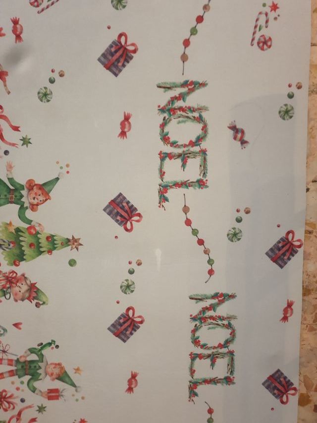 Tappeto Natale 50x300 cm  Decorazioni Elfi e Dolci