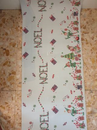 Tappeto Natale 50x300 cm Decorazioni Elfi e Dolci