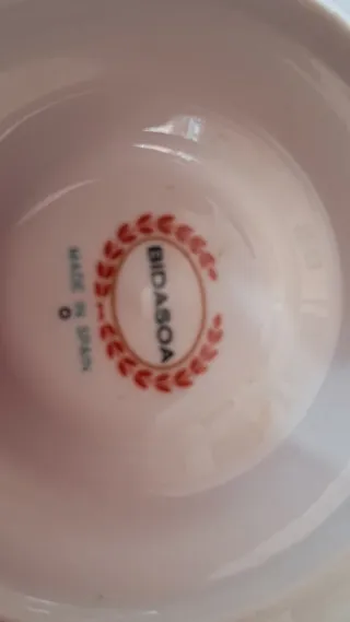 Juego de café Bidasoa porcelana 12 servicios