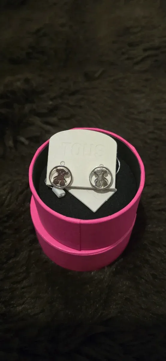 Pendientes Tous Oso Aro Plata