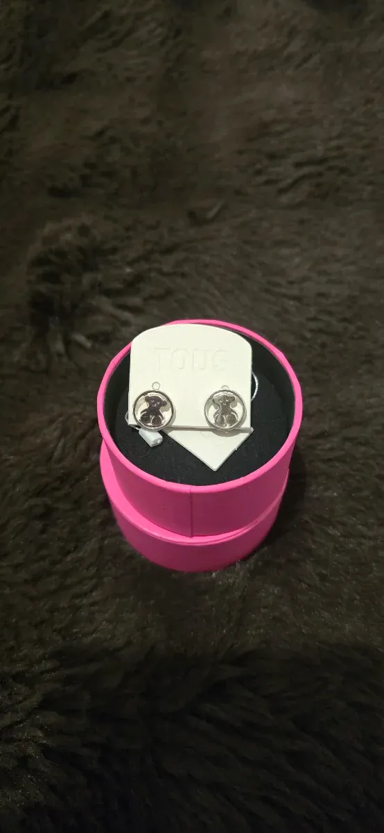 Pendientes Tous Oso Aro Plata
