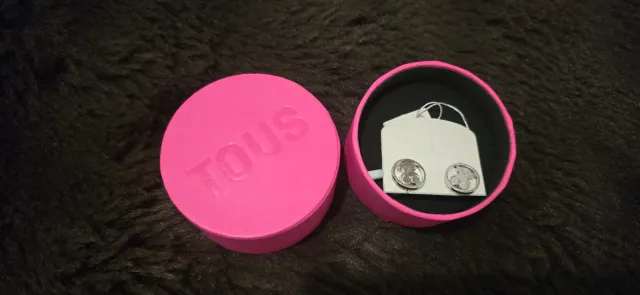 Pendientes Tous Oso Aro Plata