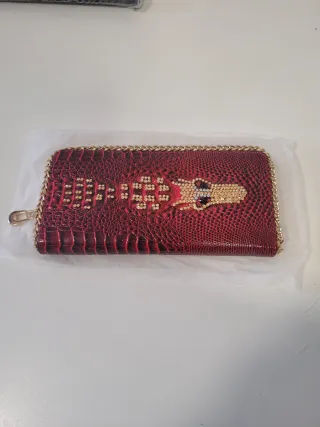 Cartera Billetera con dorados