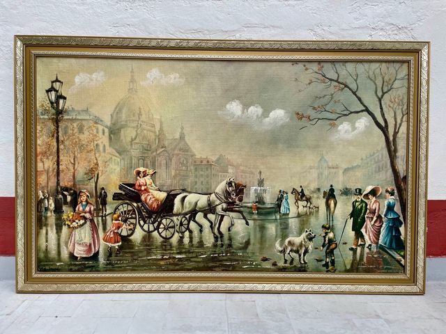 Cuadro antiguo grande
