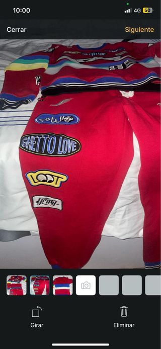 Conjunto deportivo Grimey rojo