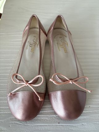 Manoletinas Tizzas Niña Talla 35 Rosa