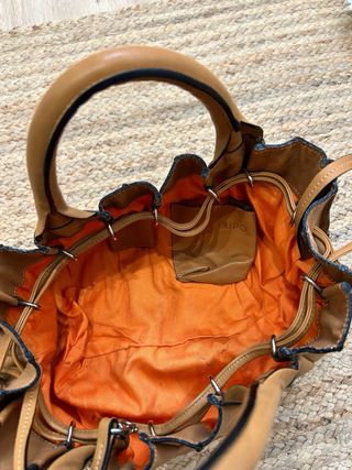 Bolso LUPO de cuero modelo acordeón