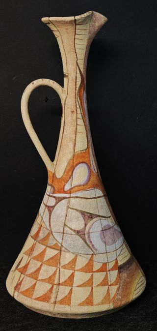 Vaso firmato in ceramica - Motivo Geometrico