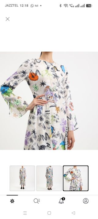 Vestido estampado multicolor