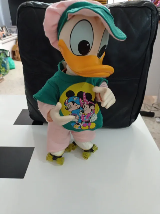 Muñeco Donald Patito Patines Vintage